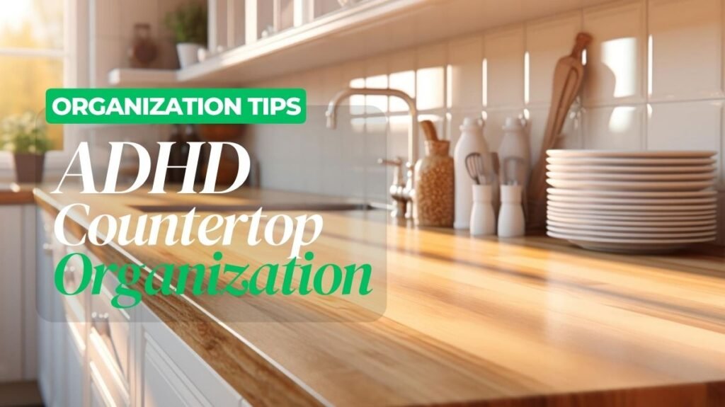 adhd countertop organization tips section header